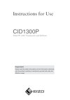 Manuel d’utilisation CID1300P